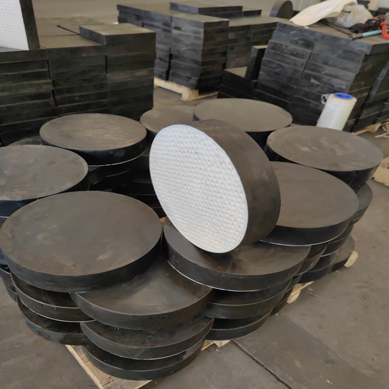 Round/ Rectangular Laminated PTFE Rubber Pad Elastomeric Bridge Bearing
