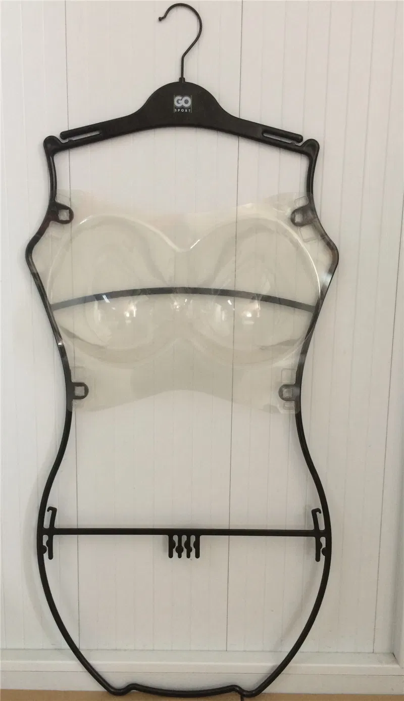 Brand Clothes Display Body Shape Fitness Custom Plastic Swimsuit Hanger
