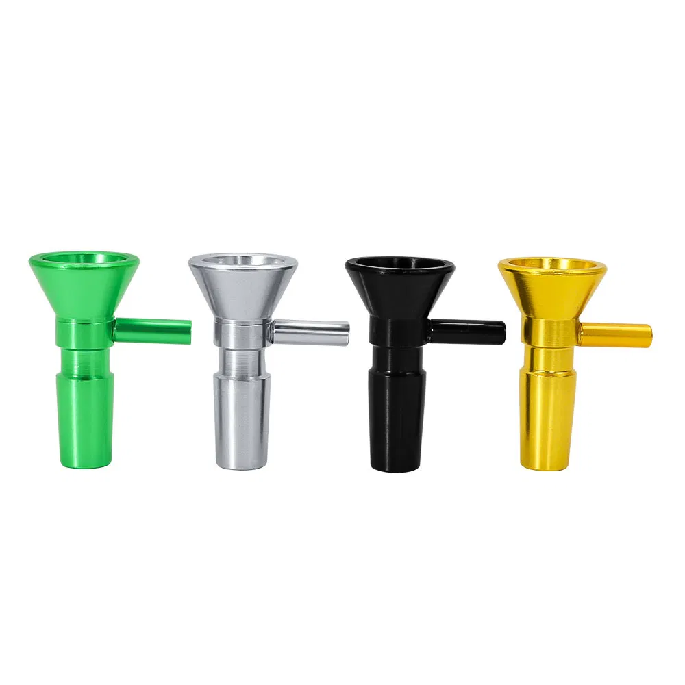 4 Colors Water Pipe Bubbler DAB Rig 14mm Metal Bowl