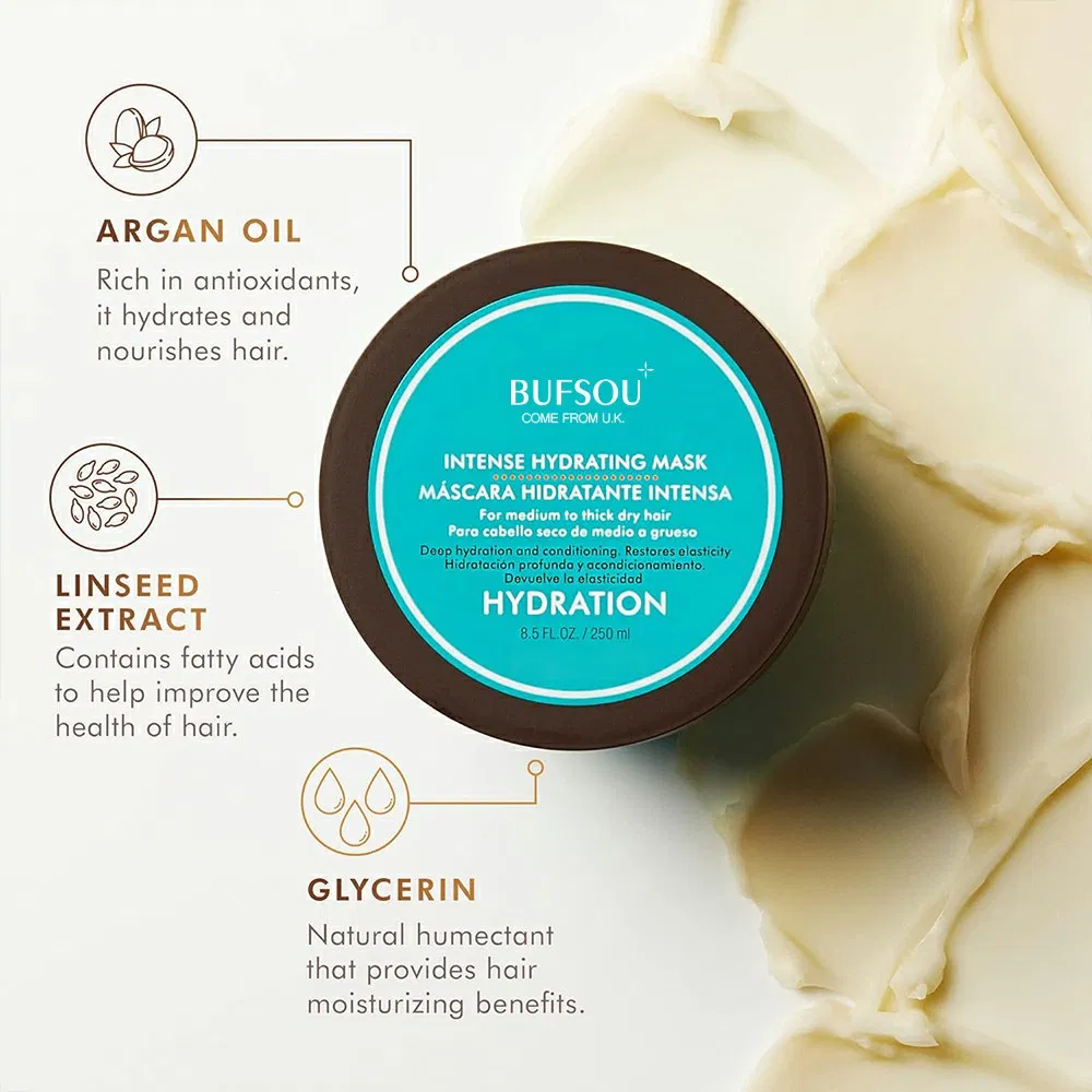 Private Label Hydrating Deep Moisturizing Conditioning Treatment Repair Morocco Argan Oil Hair Mask for Dry Damaged Hair