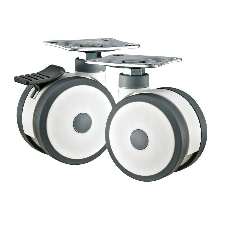 Made-in-China Price 3inch Light Duty Medical Full-Plastic Beauty Salon Twin Caster