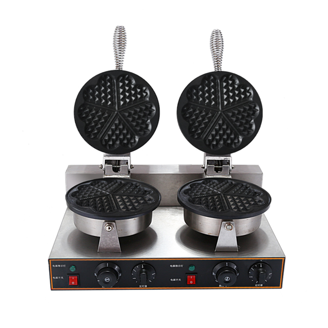 Hf-X5-2 Electric Stainless Steel Two Plate Waffle Maker Machine with CE