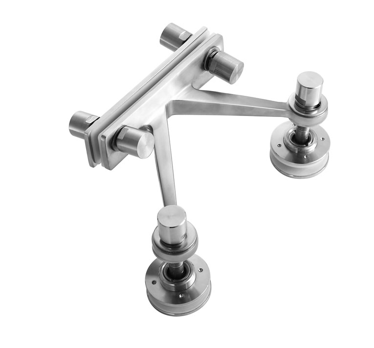 Point-Fixed Curtain Wall Hardware with High Quality and Best Price Stainless Steel Spider with Two Arms K-Type Spider for 200mm/210mm/220mm/250mm