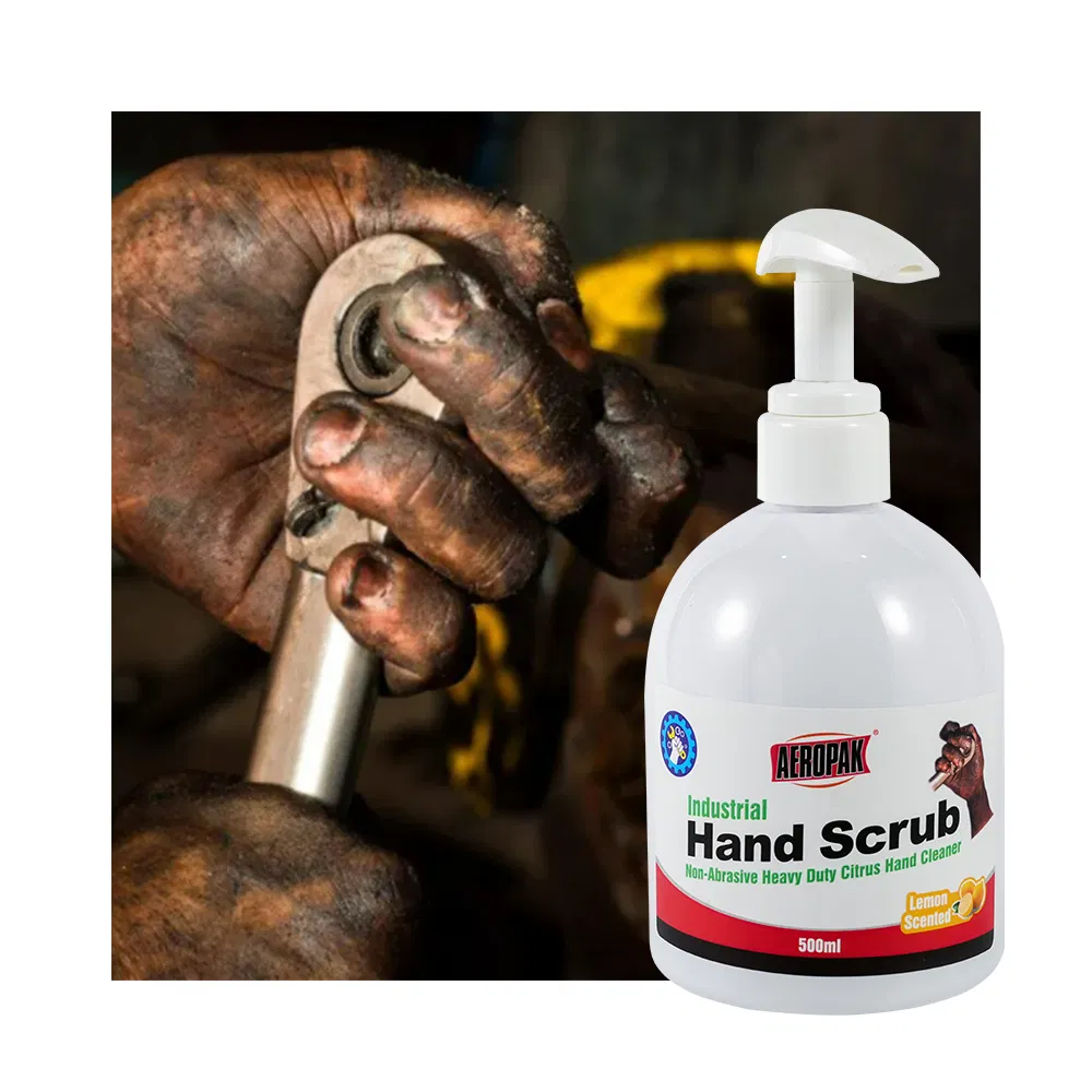 Aeropak 500ml Bottle Abrasive Granules Industrial Hand Scrub Hand Soap for Mechanics in The Automotive Industry and Constructors
