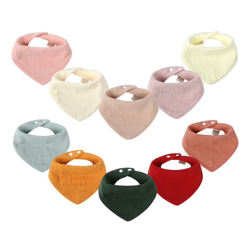 Hot Selling Baby Cotton Triangle Scarf Fall and Winter Dental Bibs