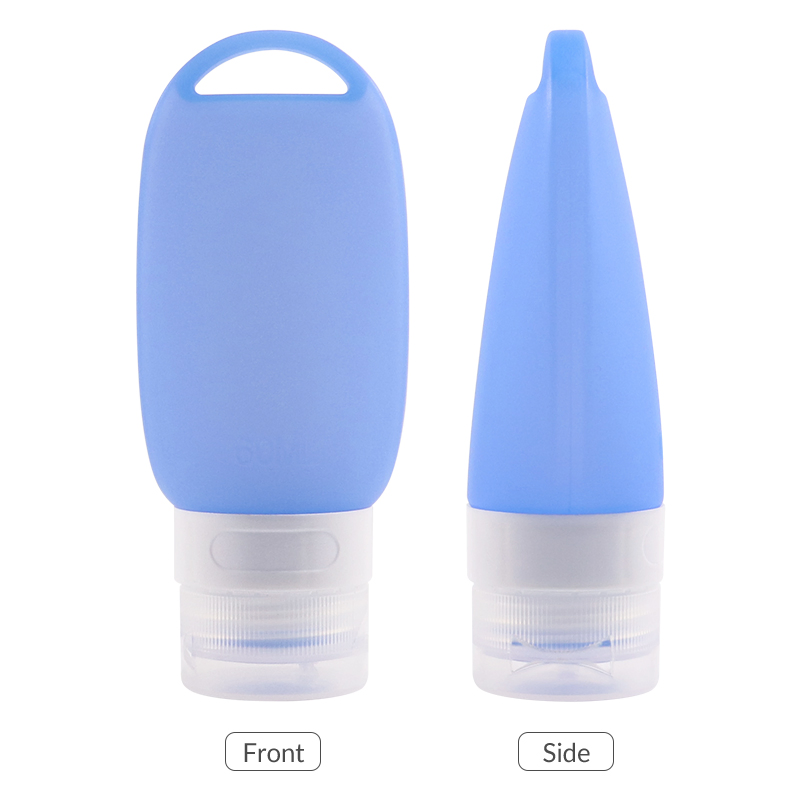 Most Popular Squeezable Leakproof Silicone Refill Holder Keychain Travel Size Bottles for Shampoo Lotion Liquid Cream and Cosmetics