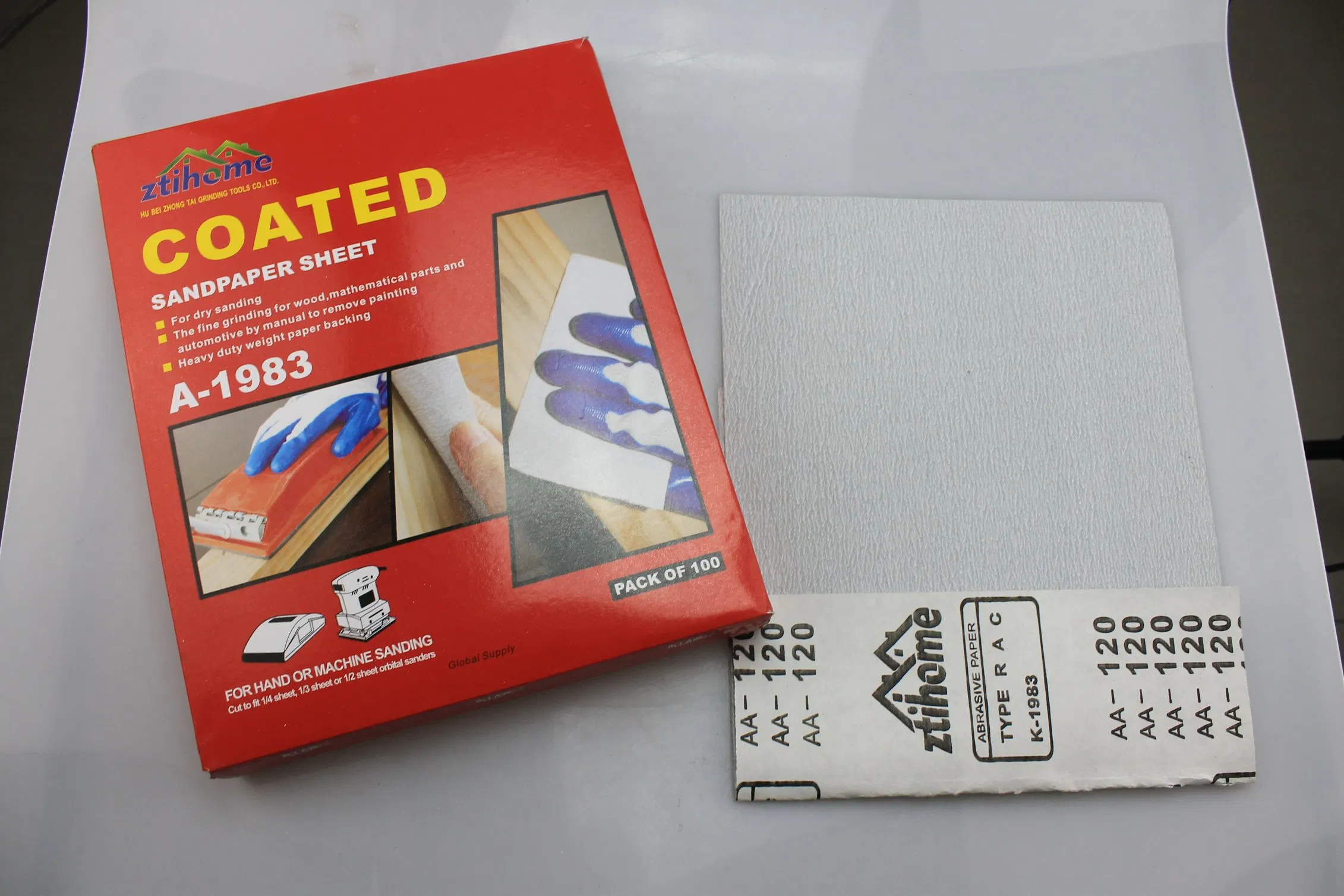 Наждачная бумага алюминиевый оксид для сухой шлифовки