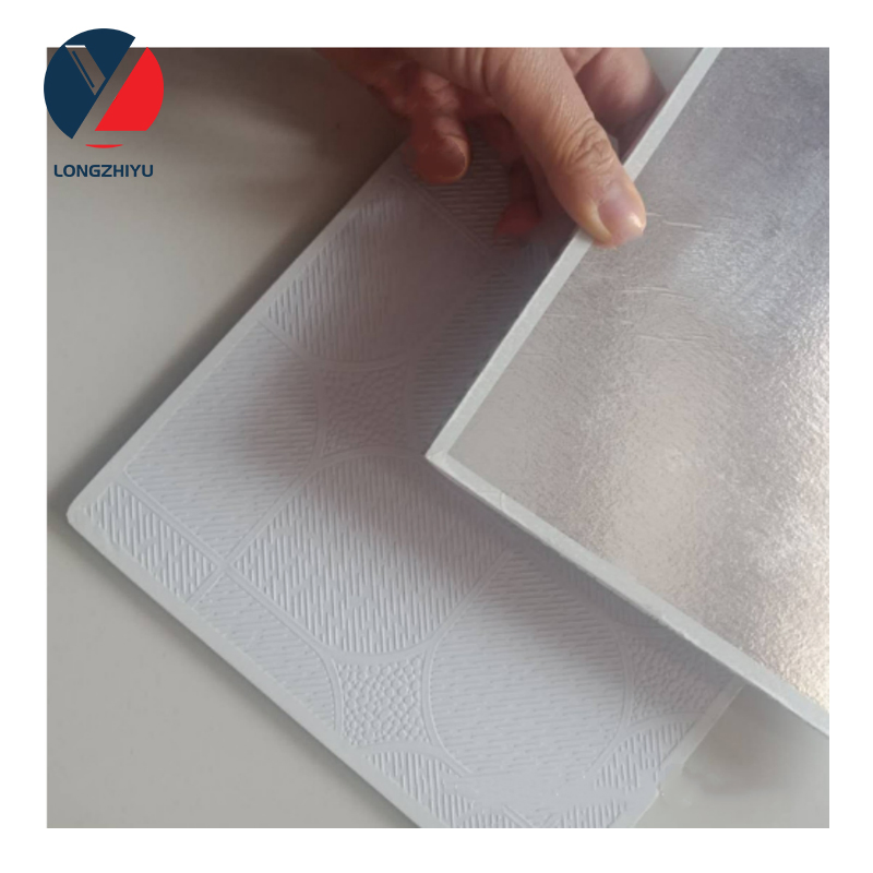 8mm Thickness PVC Laminated Ceiling Board Tile with Aluminium Foil Back