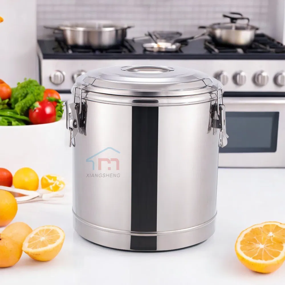 Xiangsheng Catering Equipment 60L Stainless Steel Insulated Barrel Insulation Bucket with Faucet