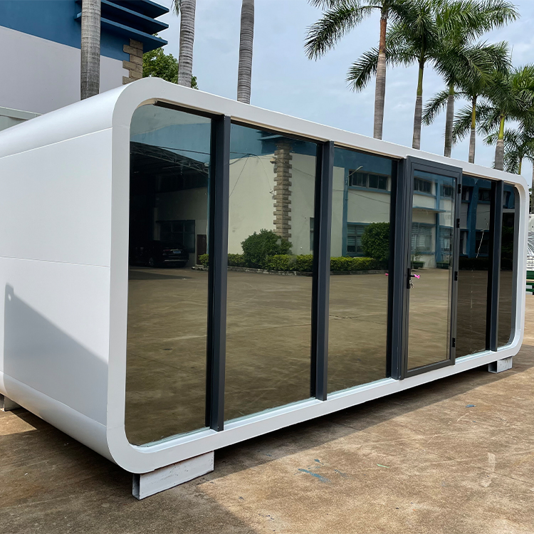 Modern Prefab House Apple Cabin Office Tiny Container House One Bedroom Washroom Mobile House