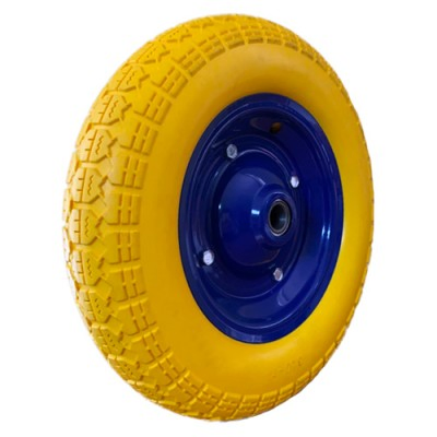 Qingdao Maxtop 3.50-7 Puncture Proof Wheelbarrow Solid PU Foam Wheel