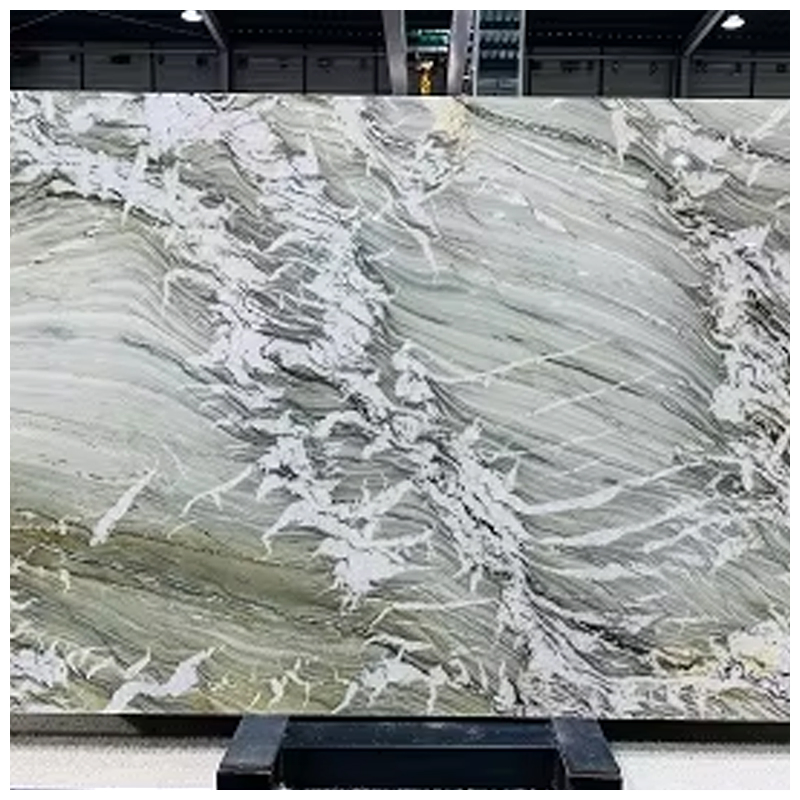 Brazilian Exotic Moana Quartzite Slabs for Backlit Tiles and Countertops