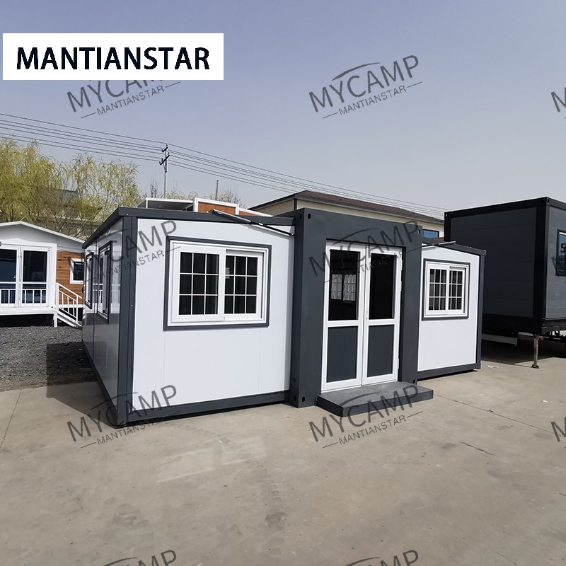 40FT Expansion Container House with Full Bathroom Expandable Residential Container House 3 Bed Rooms