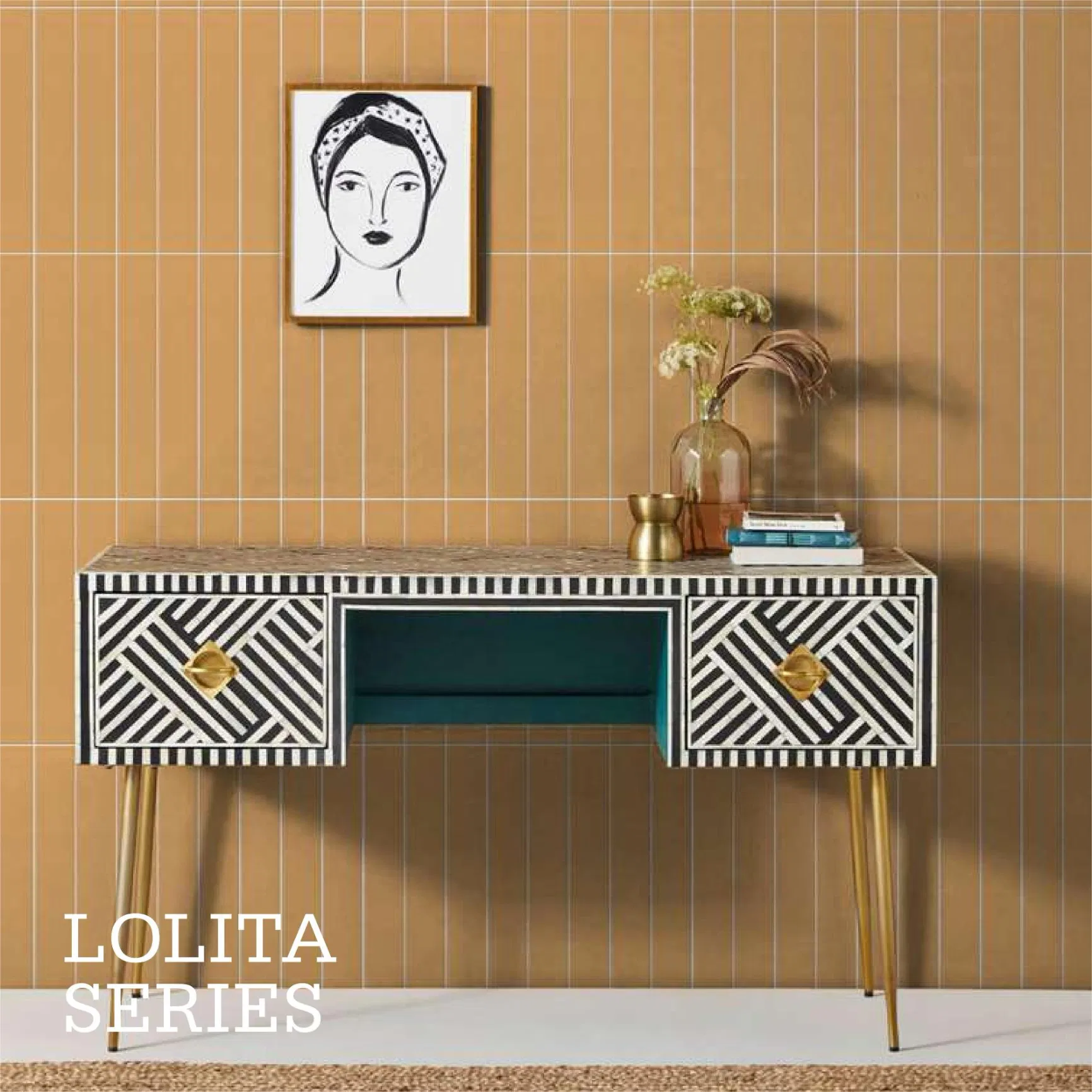 Керамическая плитка Lolita 50x300 мм, матовая, ручная работа