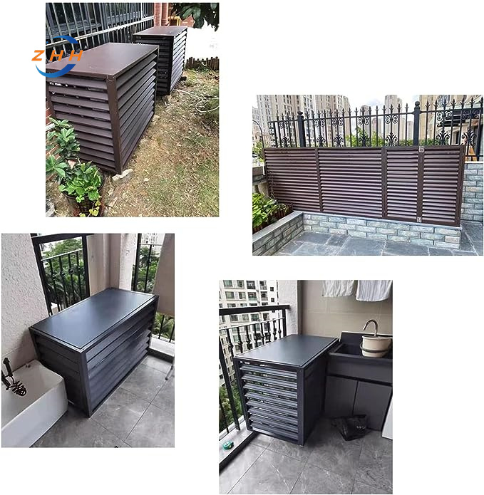 Decorative AC Unit Parts Galvanized Steel Outdoor Air Conditioning Covers AC Cover