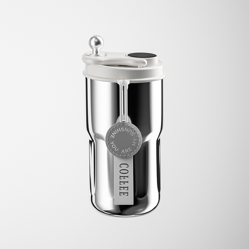 Eco-Friendly 316 Stainless Steel Water Bottle with Tea Infuser Direct Insulation Classic Coated Straight Shape for Camping