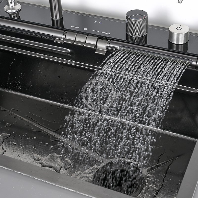 Multifunctional Easy Clean Kitchen Thick Gauge Stainless Steel Handmade Sink Accessories Kit