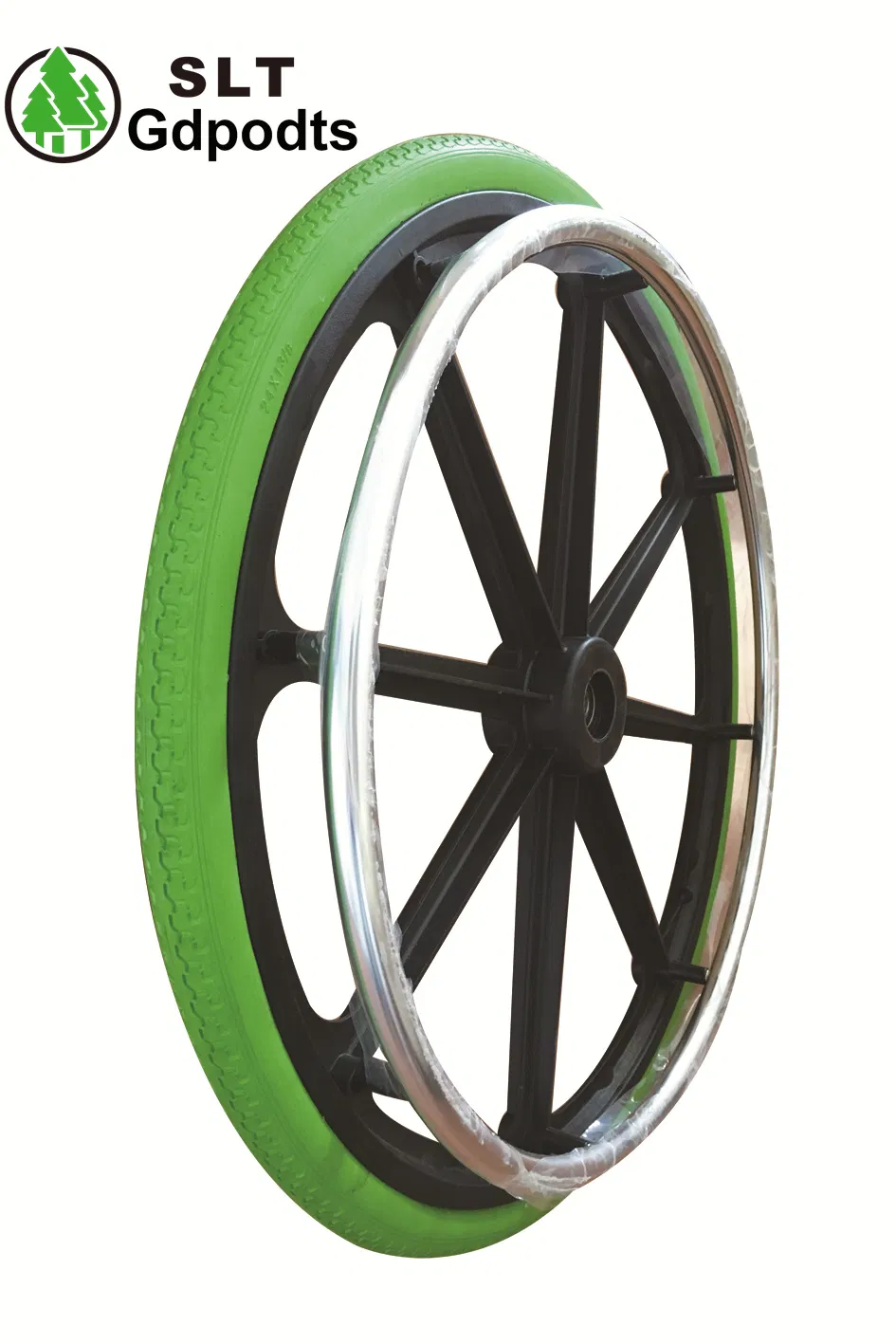Wchr2401 24 Inch PU Foam Wheel Solid Polyurethane Wheelchair Rear Wheel