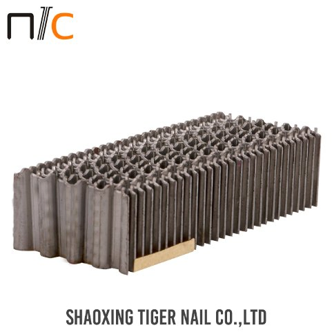 Metal CF, W, Nr, X, Nc Series Tiger Nail Corruagted Carton Pallet Telescopic Channel Upholstery Staple