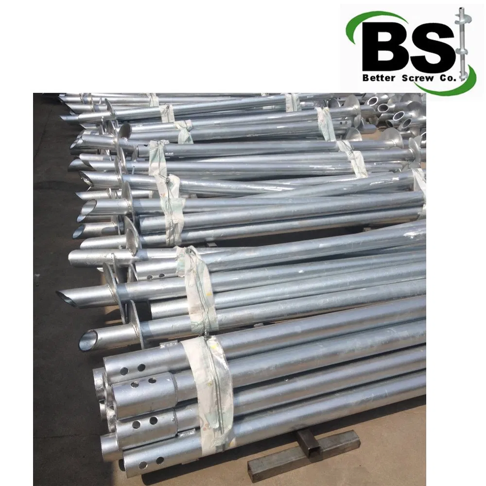 Transportable Buildings Helical Screw Piles with High-Strength Steel