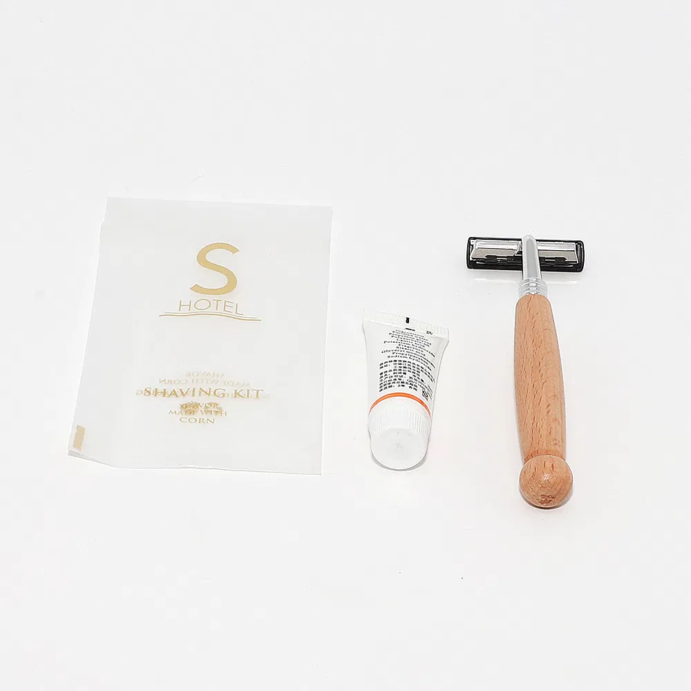 Stainless Steel Hotel Razor & Hotel Shaver & Bamboo Hotel Shaver