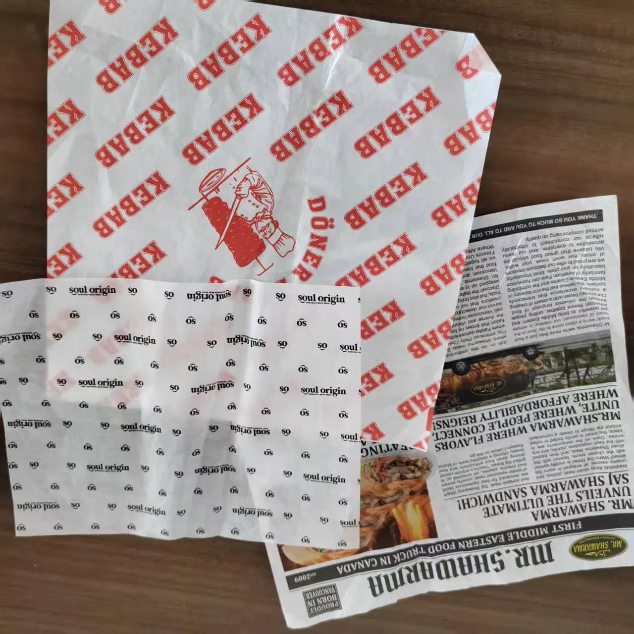 Green Color 12''x12'' Hamburger/Fried Chip Placemat