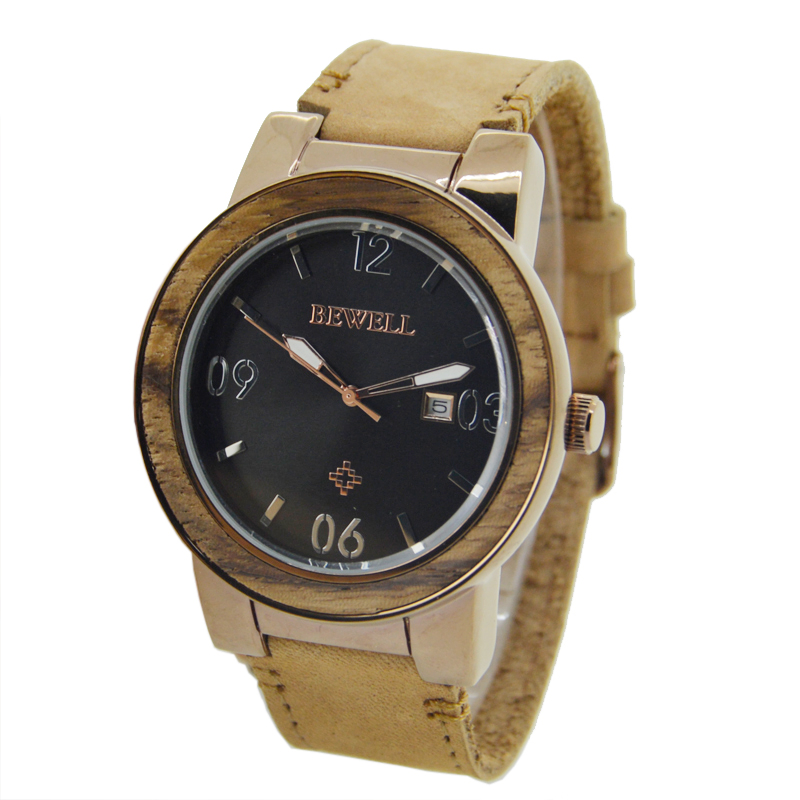 2023 Curren Wrist Watch for Mens Watches with Stainless Steel Case and Leather Strap Quartz Watch with Custom Logo