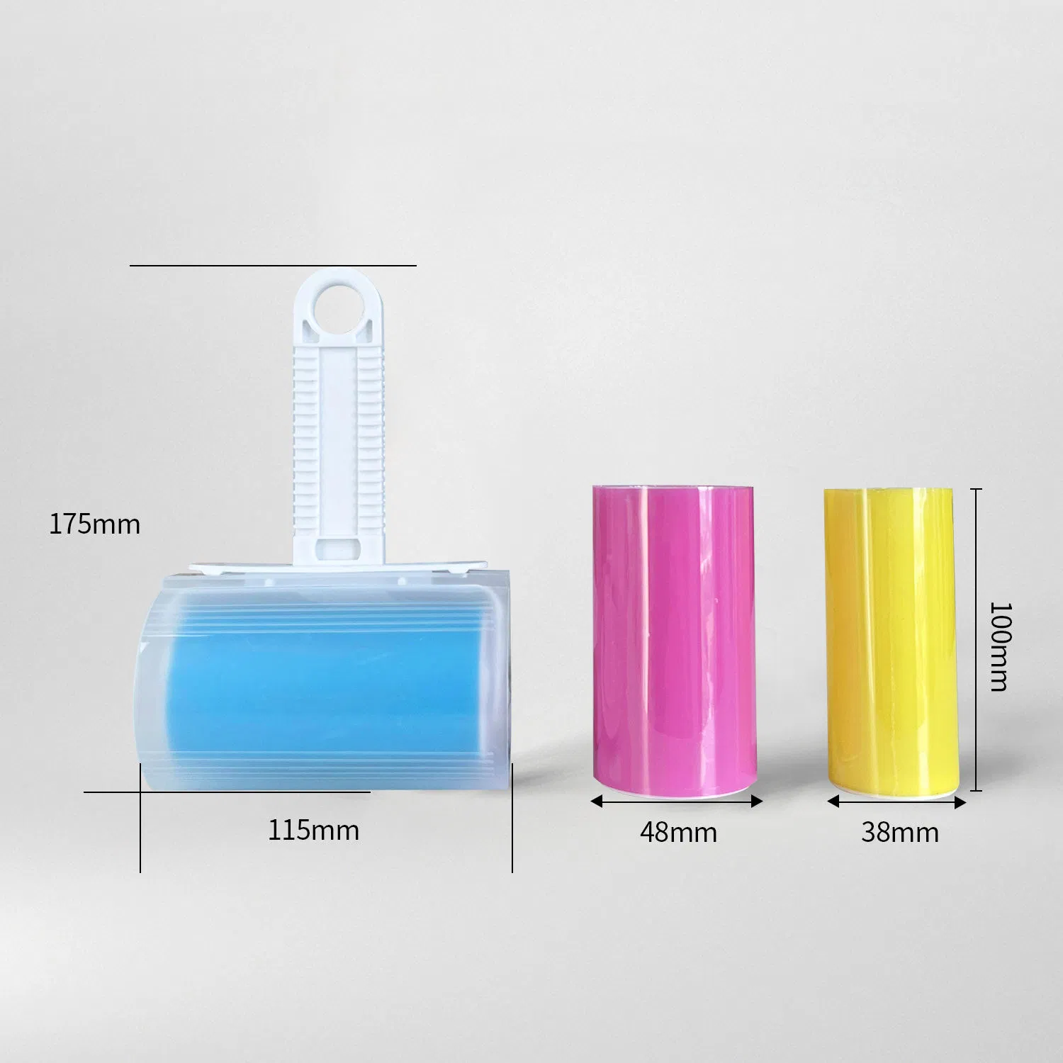 Reusable Washable Lint Roller for Pet Hair - Multi-Color Sticky Clothing Cleaner - No Refill Needed Hair Remover