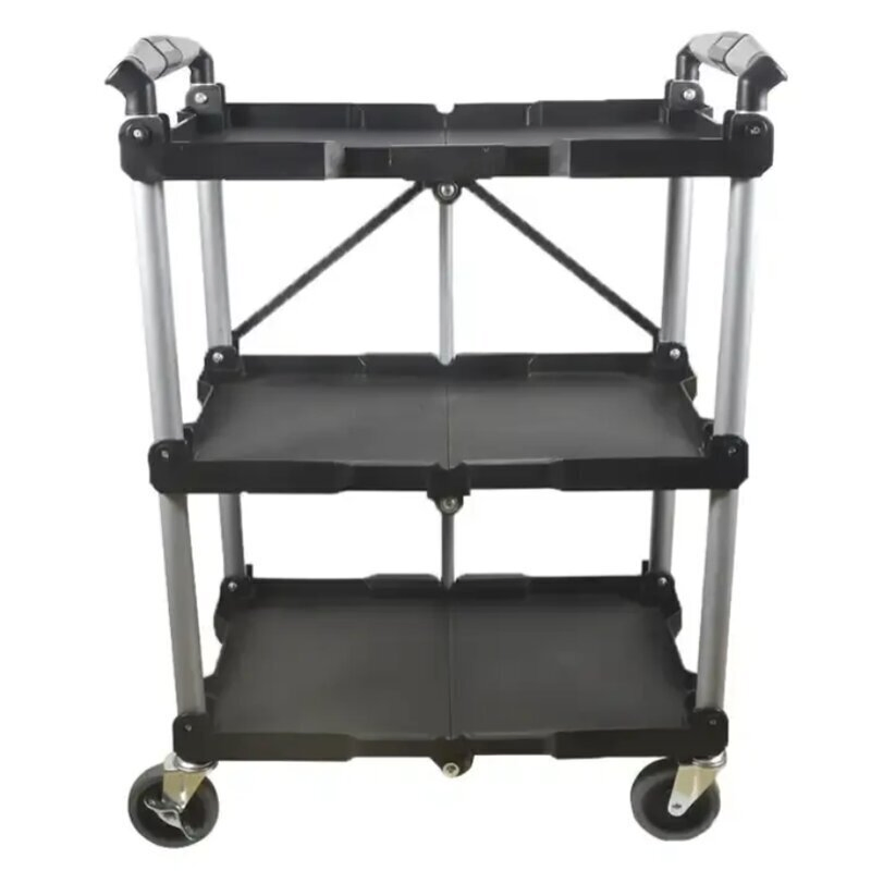 Factory Supply Multi-Tier Stainless Steel Trolley Service Kitchen Food