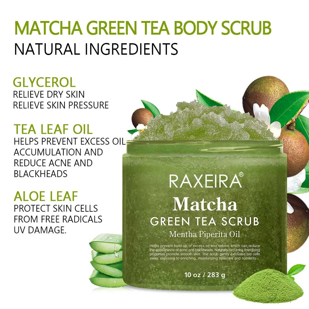Exfoliating and Multifunctional Nourishing Facial & Skin Green Tea Body Scrub