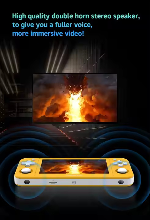 Anbernic Rg505 4.95 Inch IPS Android 5g WiFi 64G 5000mA Unisoc Tiger T618 Ota Factory OEM Mini Portable Retro Classic Video Handheld Game Console Patents