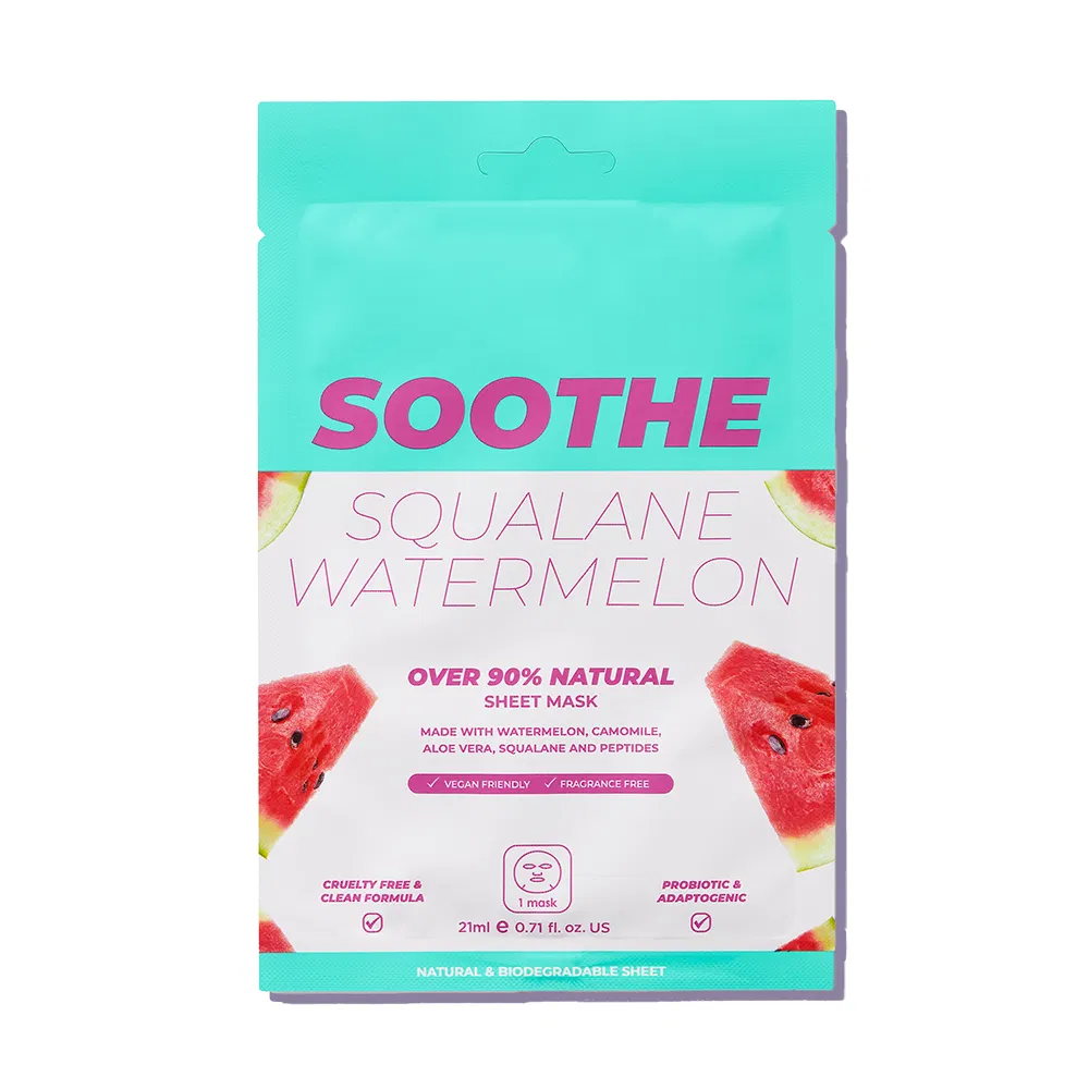Private Label Essence Facial Sheet Fruit Face Mask Korean Moisturizing Whitening Skincare Watermelon Facial Mask