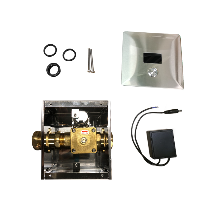 Touchless Wc Flusher LED Manual Press Automatic Sensor Toilet Flush Valve