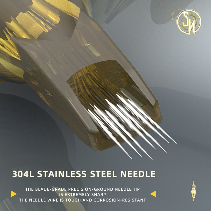 Round Liner Tattoo Needle Factory Professional Premium 20PCS Disposable Tattoo Needle Cartridges