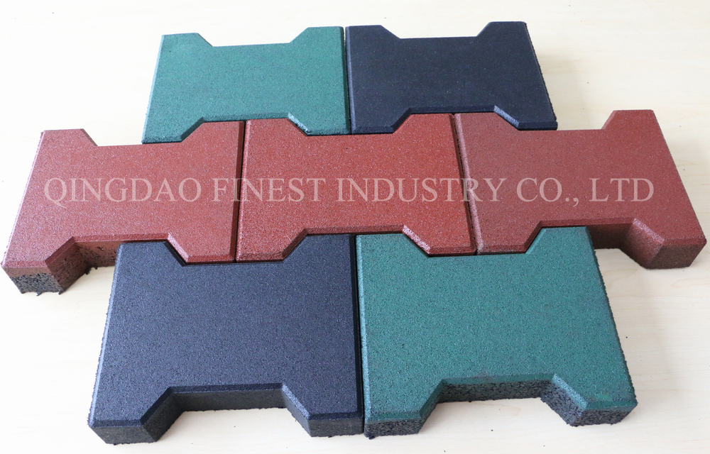 Hot-Selling Shock Absorber Dog-Bone I Brick Outdoor Rubber Bricks Paver