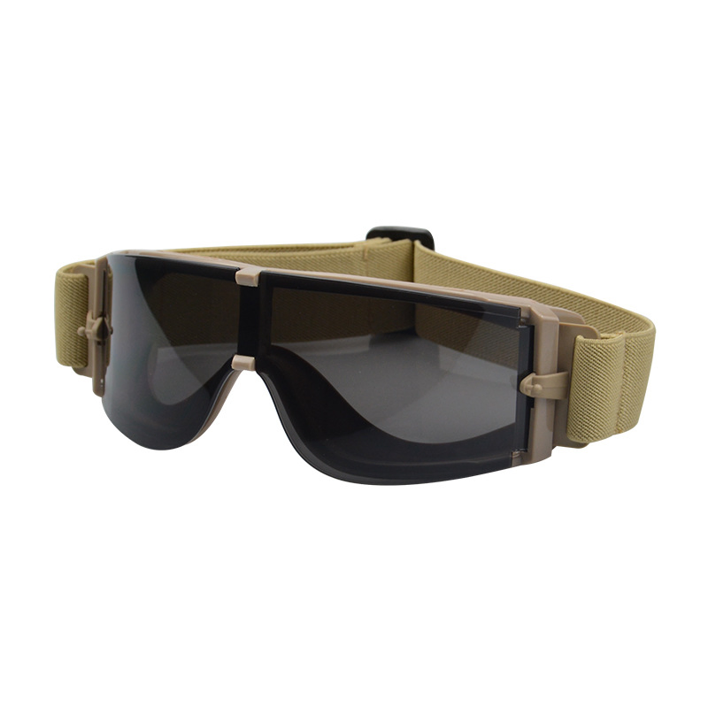 Factory Direct Sales Goggles Tactical Glasses Explosion-Proof Anti-Shock Field Windproof Dustproof Goggles