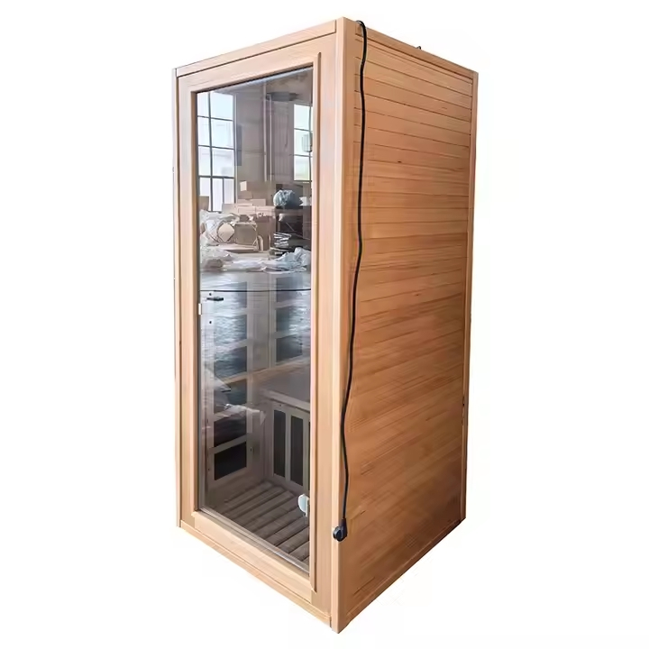Factory Price Single Person Size Solid Wood Infrared Dry Outdoor Sauna Rooms