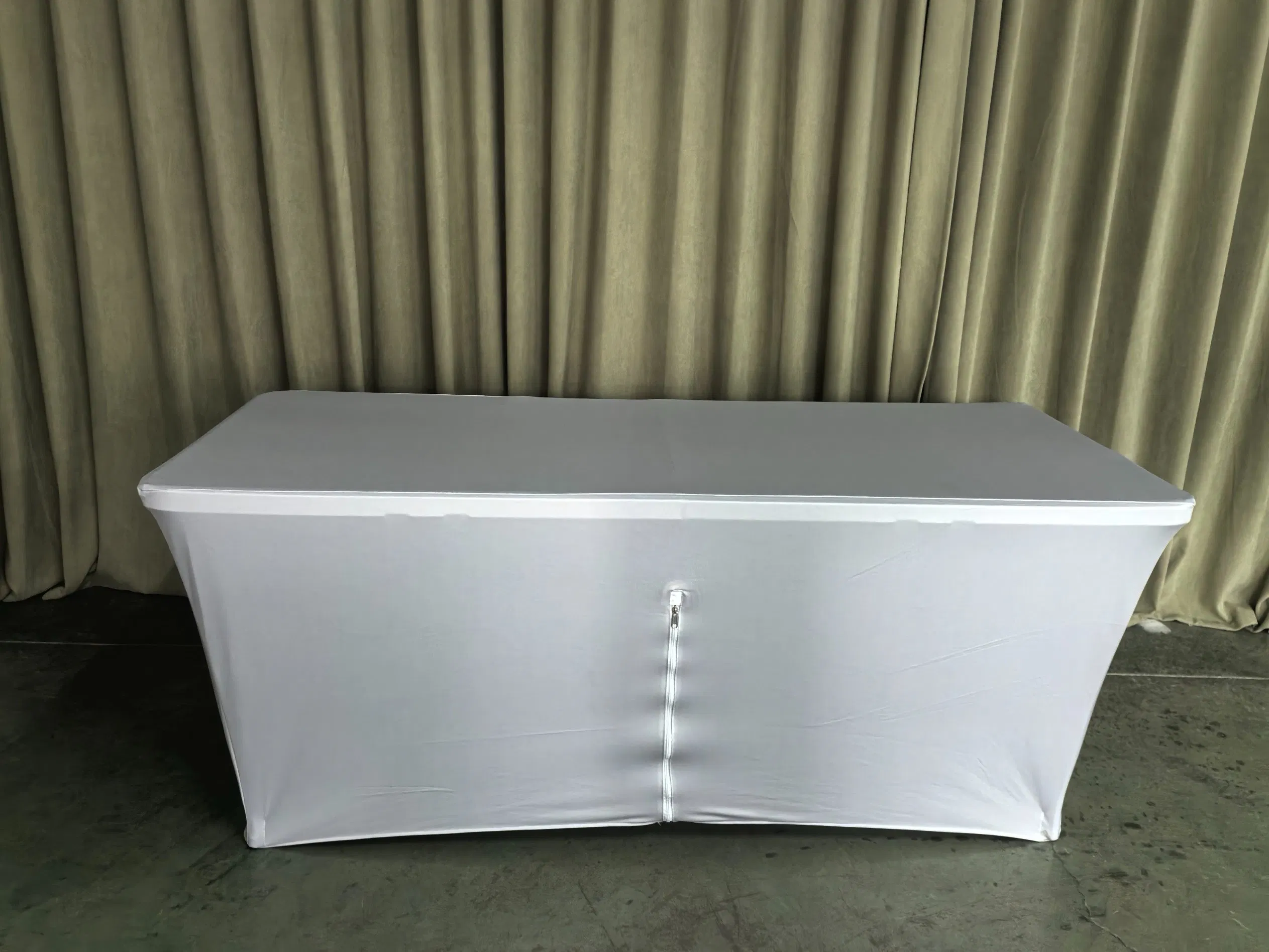 4FT 5FT 6FT 8FT Rectangular Fitted Spandex Table Covers Event Stretchable Tablecloth