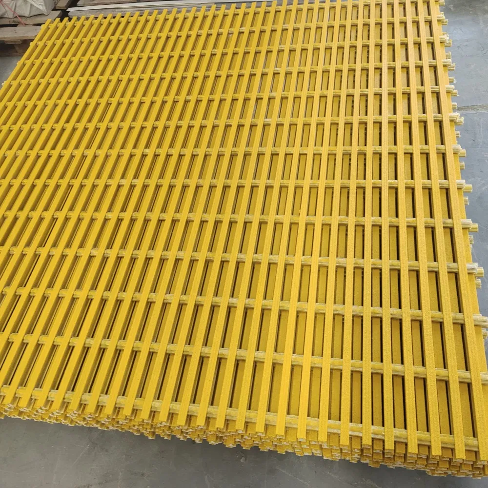 Hongwo FRP Pultruded Grating Hot-Selling GRP Fiberglass Walkway Construction Grating