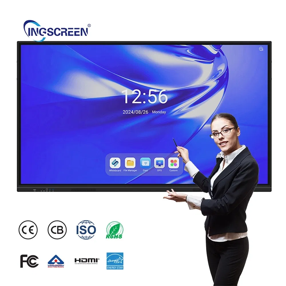 Wireless Projection High Resolution OEM ODM Custom All-in-One Interactive Smart Board