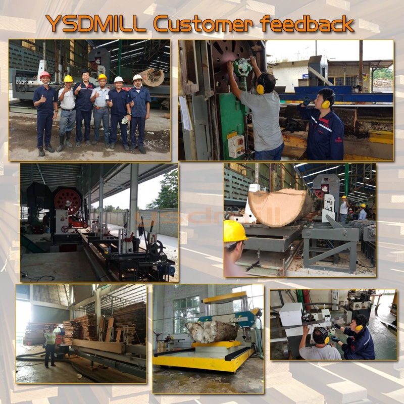 Ленточная пила по дереву гидравлическая для бревен