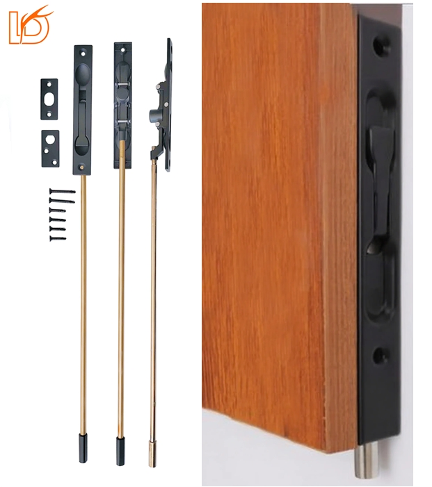 Wholesale Adjustable Black Powder Coated Bolt Door Catch Roller