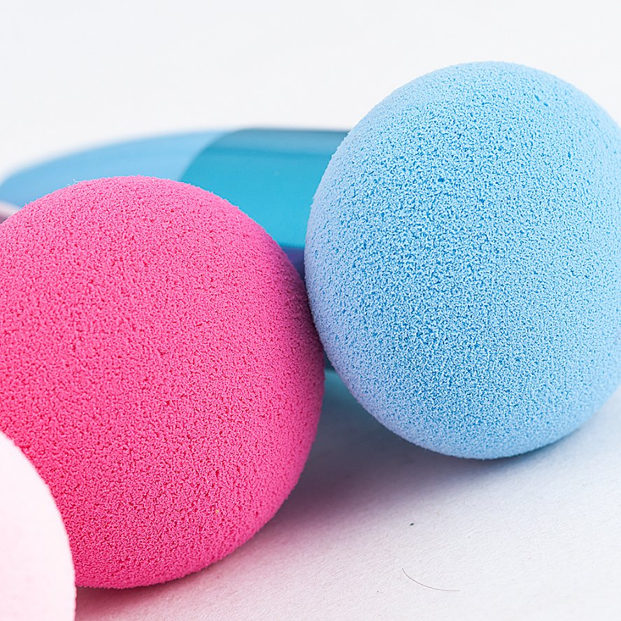 Fashion Women Mushroom Head Puff Foundation Face Make up Tools Liquid Sponge Beauty Cosmetic Powder Puff with Smooth Handle