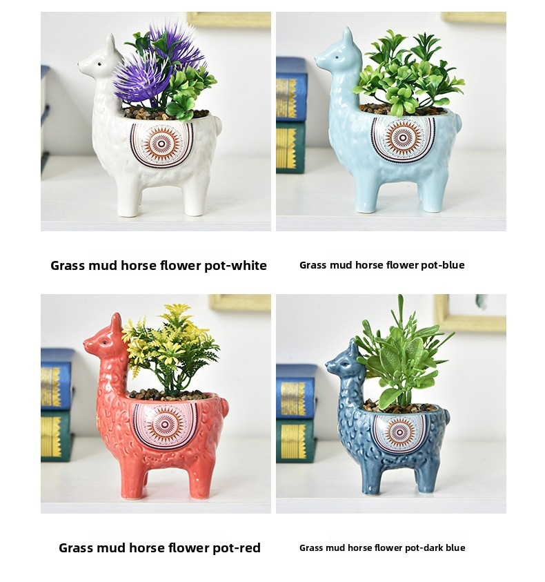 Горшок цветочный глазурованный