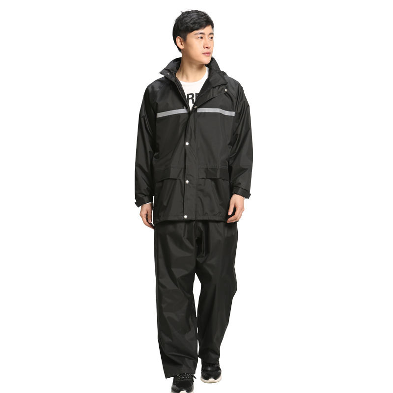 Rain Coat Working Clothes Navy Raincoat Rain Wear Coat Suit with Pants