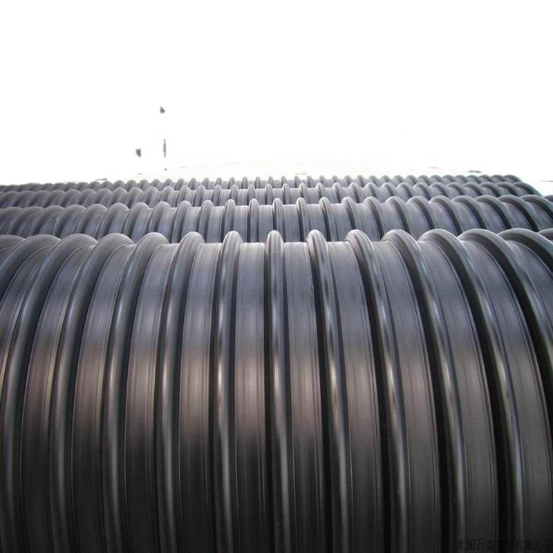 Гофрированная дренажная труба HDPE с армированием стальной лентой