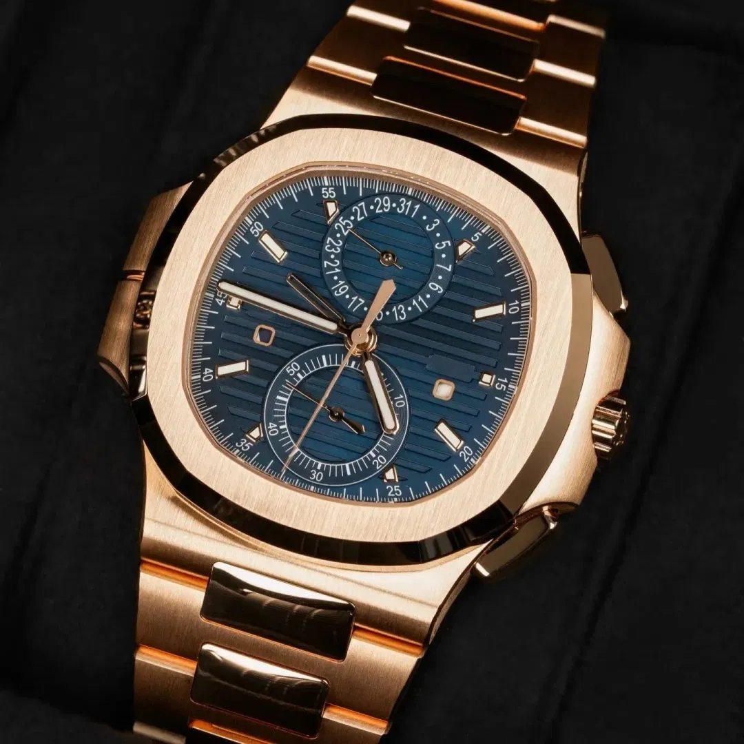 Wholesale High-Quality Patek-Philippe Replica Business Luxury Movement Sapphire Mirror Gift Mechanical Watch