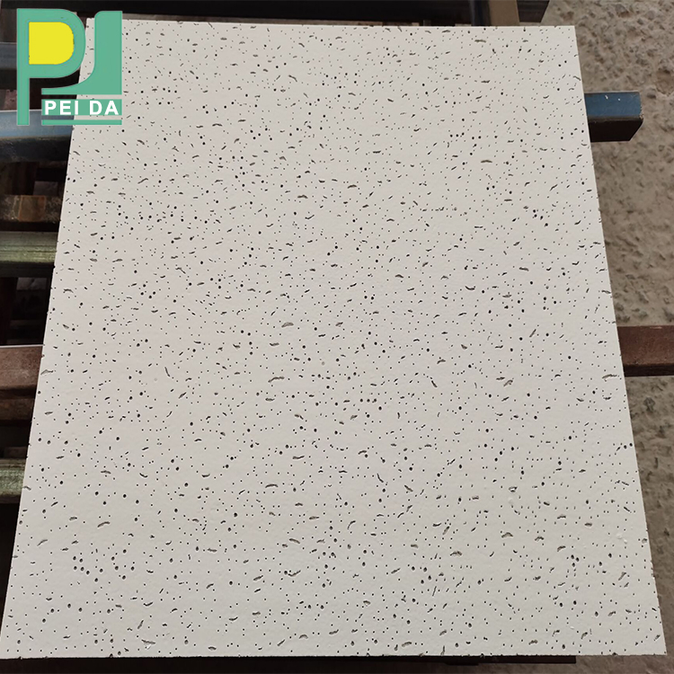 Guangdong Decorative Building Materials Non-Combustible Mineral Fiber Ceiling Panel for House