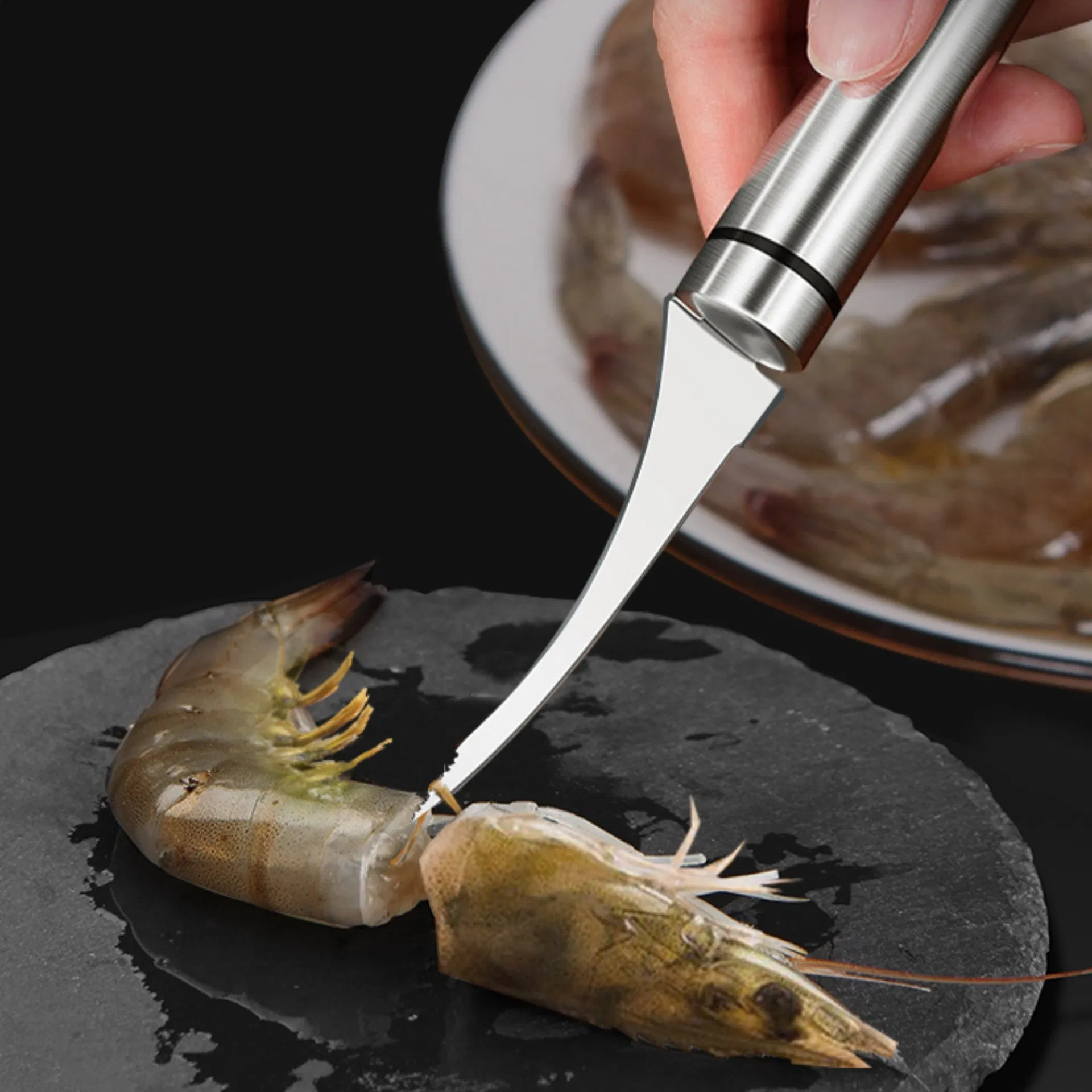 Kitchen Gadgets Remove Shrimp Lines and Skin Stainless Steel Peeler