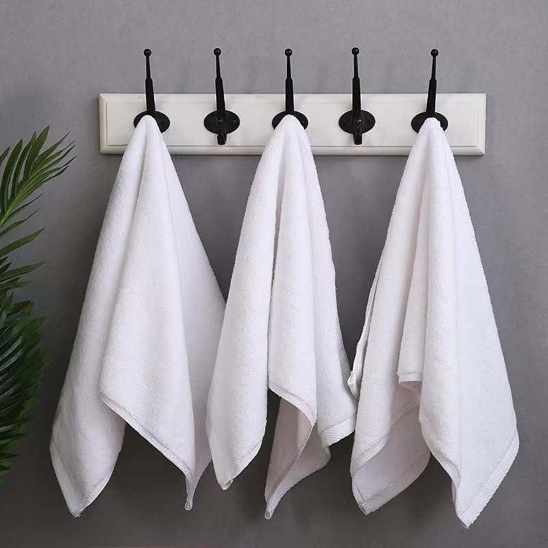 Custom Hotel Five Star Quality Linen Bath 100% Cotton Face Hand Towel